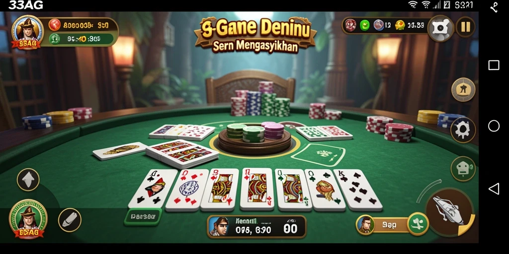 Tampilan gameplay Domino yang menarik dan interaktif.