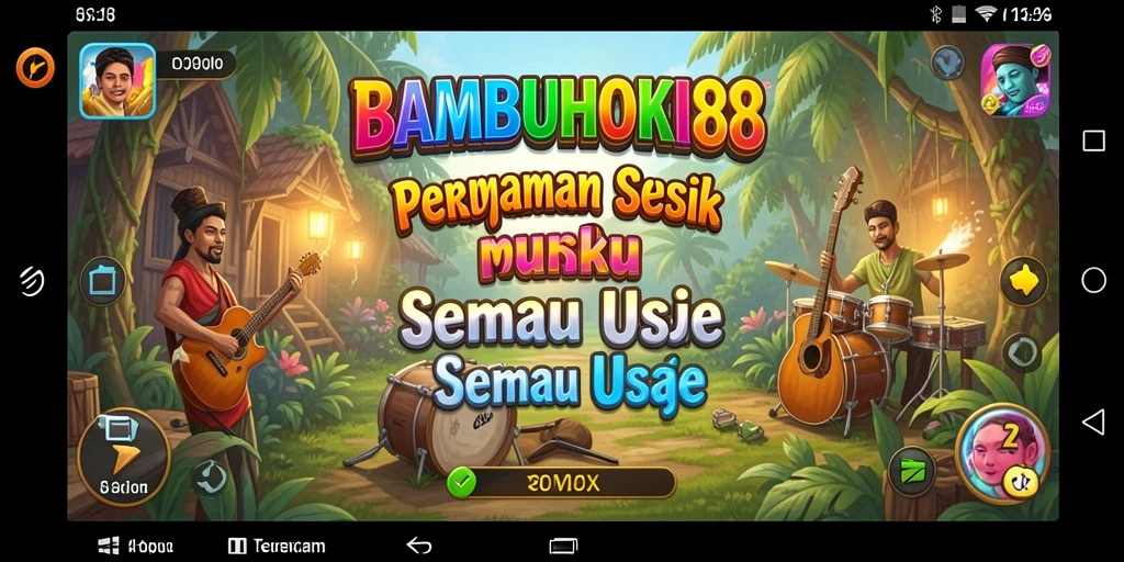 Tampilan gameplay seru dalam BAMBUHOKI88 yang menampilkan pengalaman musik.