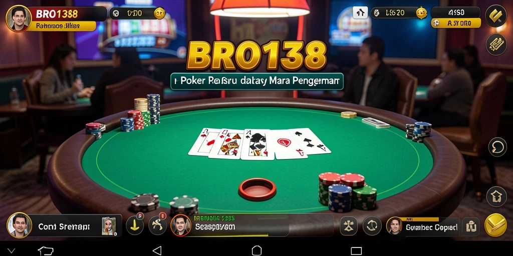 Tampilan menarik permainan Poker di BRO138 dengan grafik berkualitas tinggi.