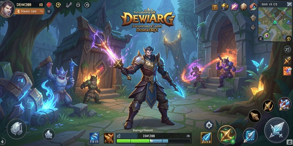 Gameplay menakjubkan DEWI288 yang penuh aksi di dunia ARPG.