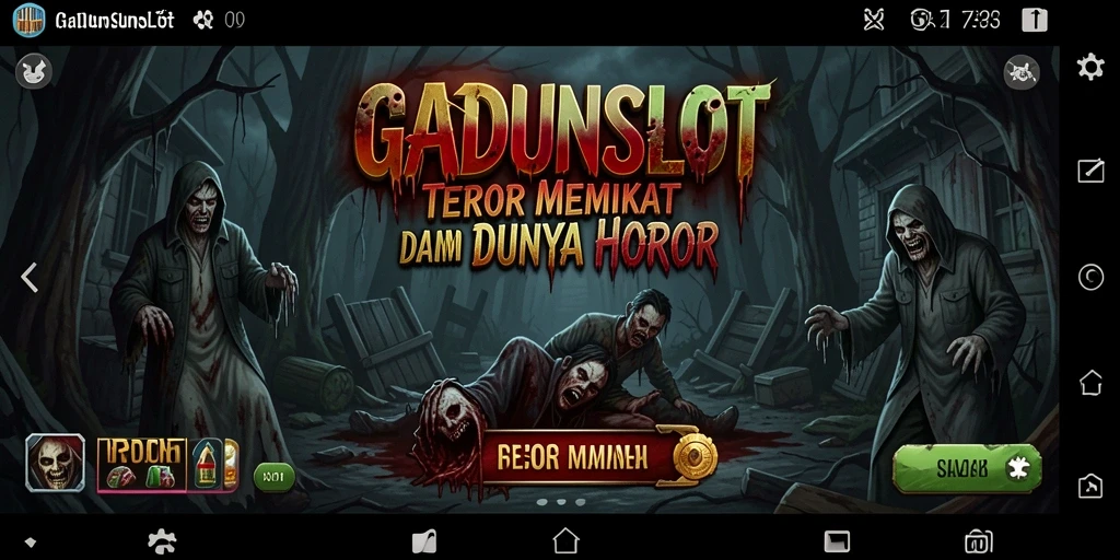 Screenshot menampilkan suasana mencekam dari gameplay GADUNSLOT.