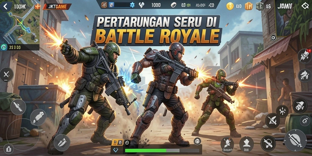 Tampilan seru dari gameplay JKTGAME yang penuh aksi.