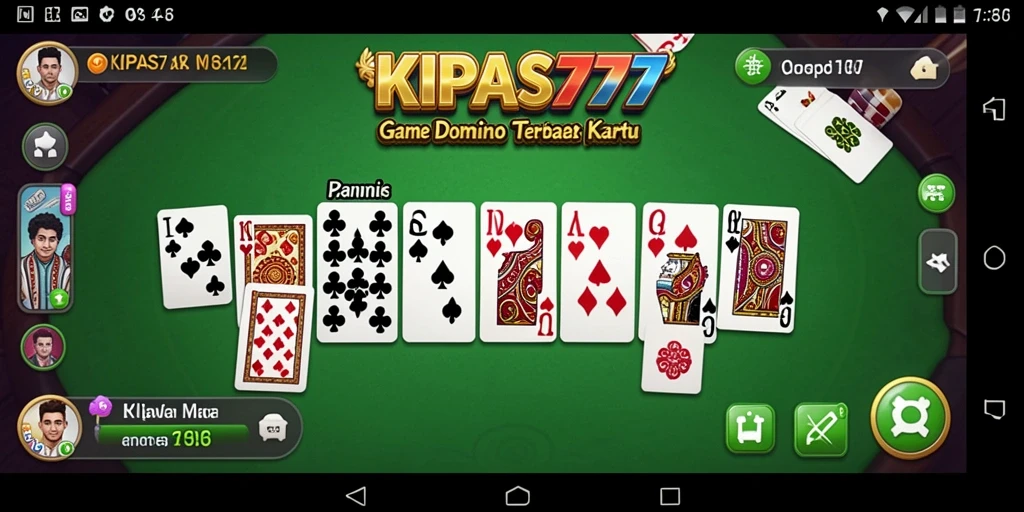 Tangkapan layar gameplay KIPAS777 menunjukkan keseruan permainan Domino.