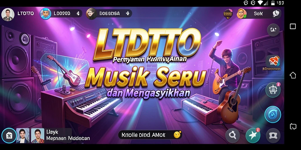 Tampilan gameplay LTDTOTO dengan efek musik yang menarik.