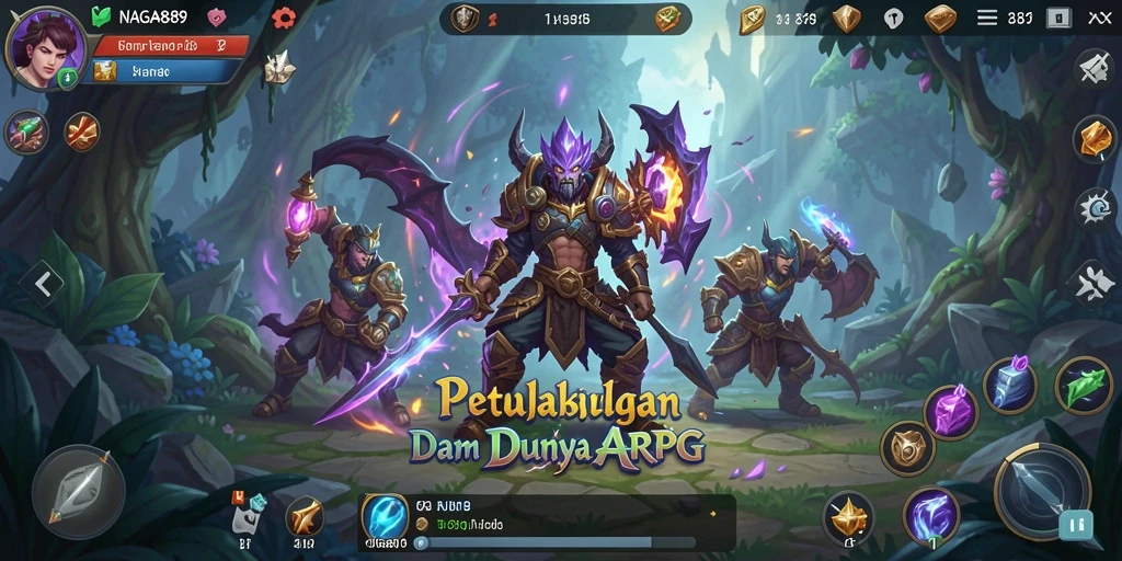 Tampilan menarik dari gameplay epik NAGA889 di dunia ARPG.