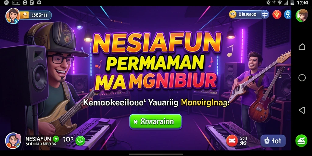 Tampilan gameplay NESIAFUN yang menarik dan interaktif.