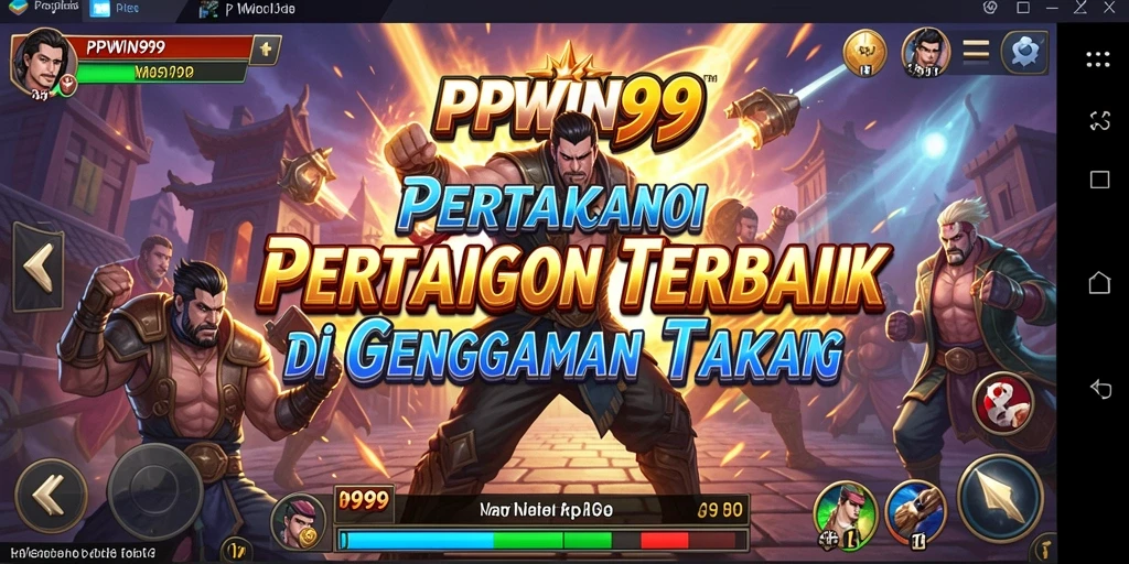 Gameplay aksi intens dalam PPWIN99 dengan karakter yang bertarung hebat.