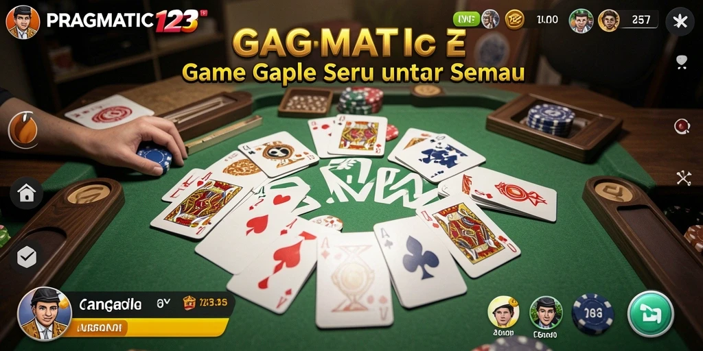 Tampilan gameplay Gaple yang menarik dan interaktif.