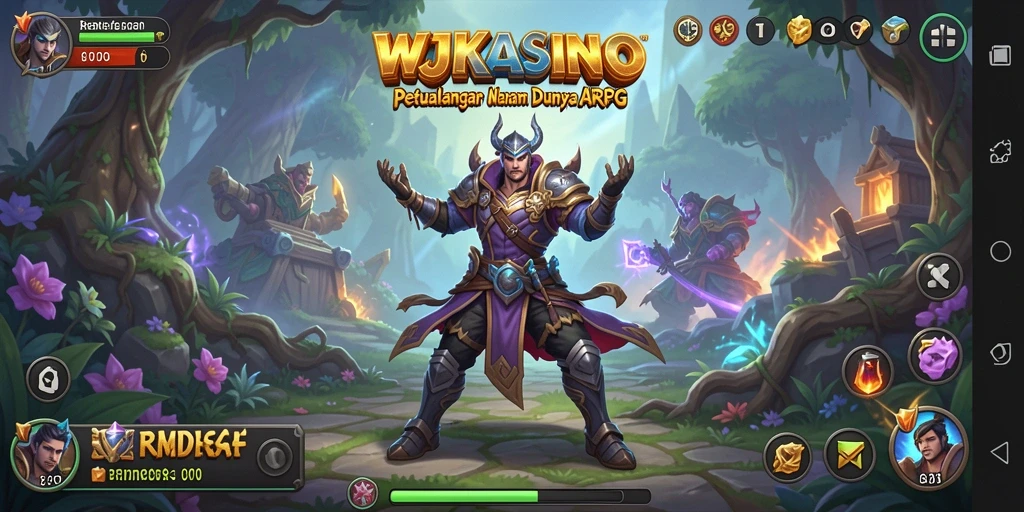 Screenshot gameplay WJKASINO menampilkan aksi pertarungan yang intens.