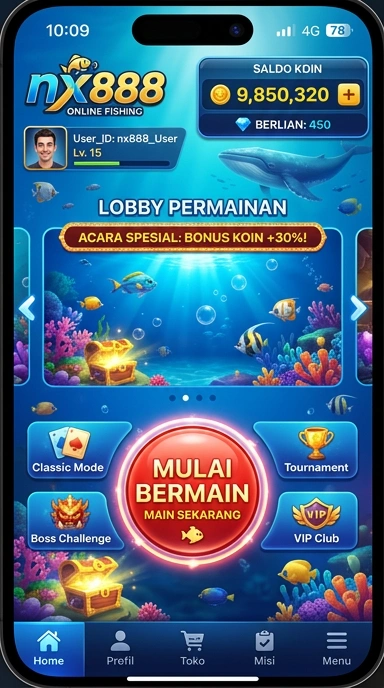 Screenshot aplikasi nx888 saat mengunduh.